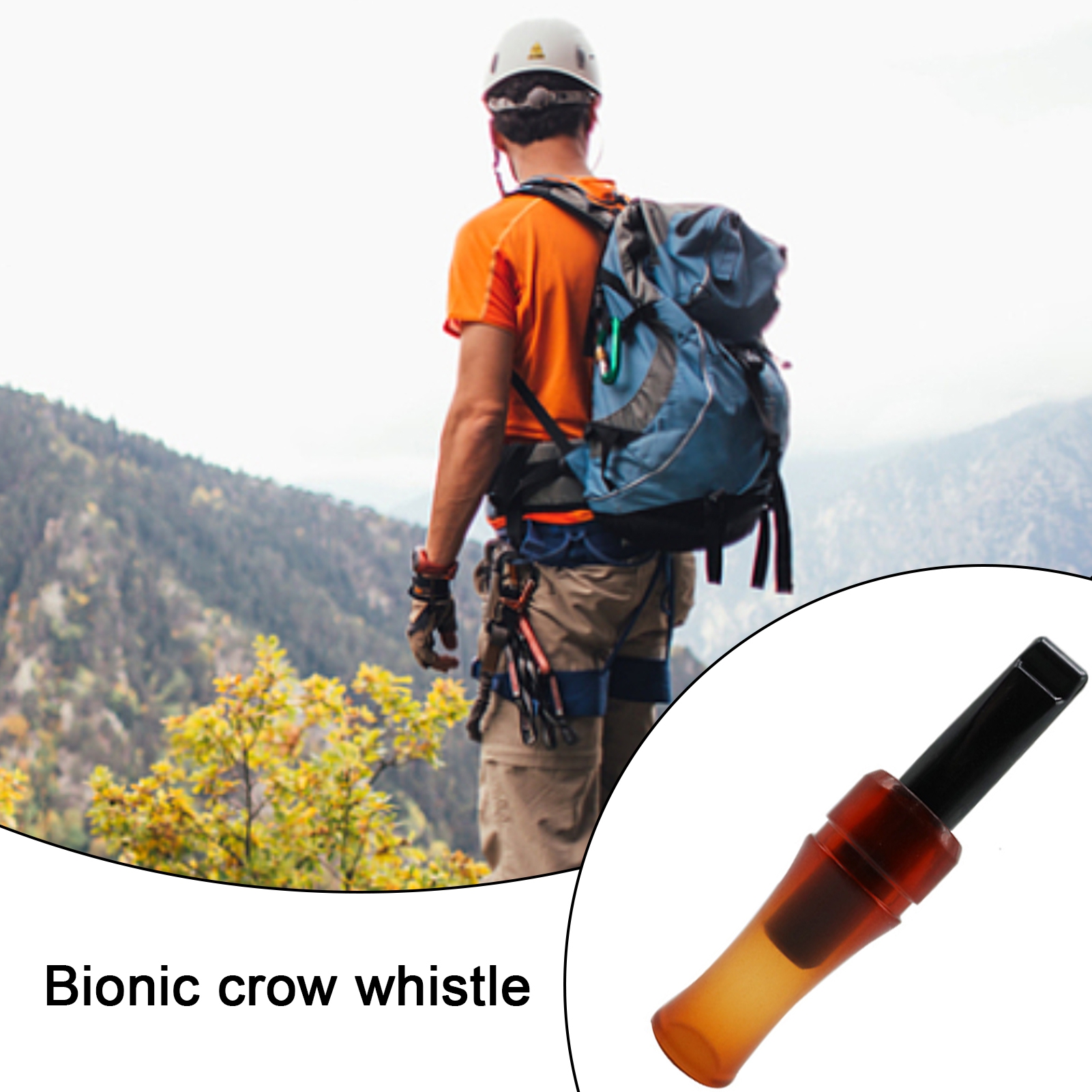 Kuorak Hunting Crow Call Crow Luring Whistle Realistic Natural Sounds Easy to Use Compact Size Portable Crow Hunting Whistle